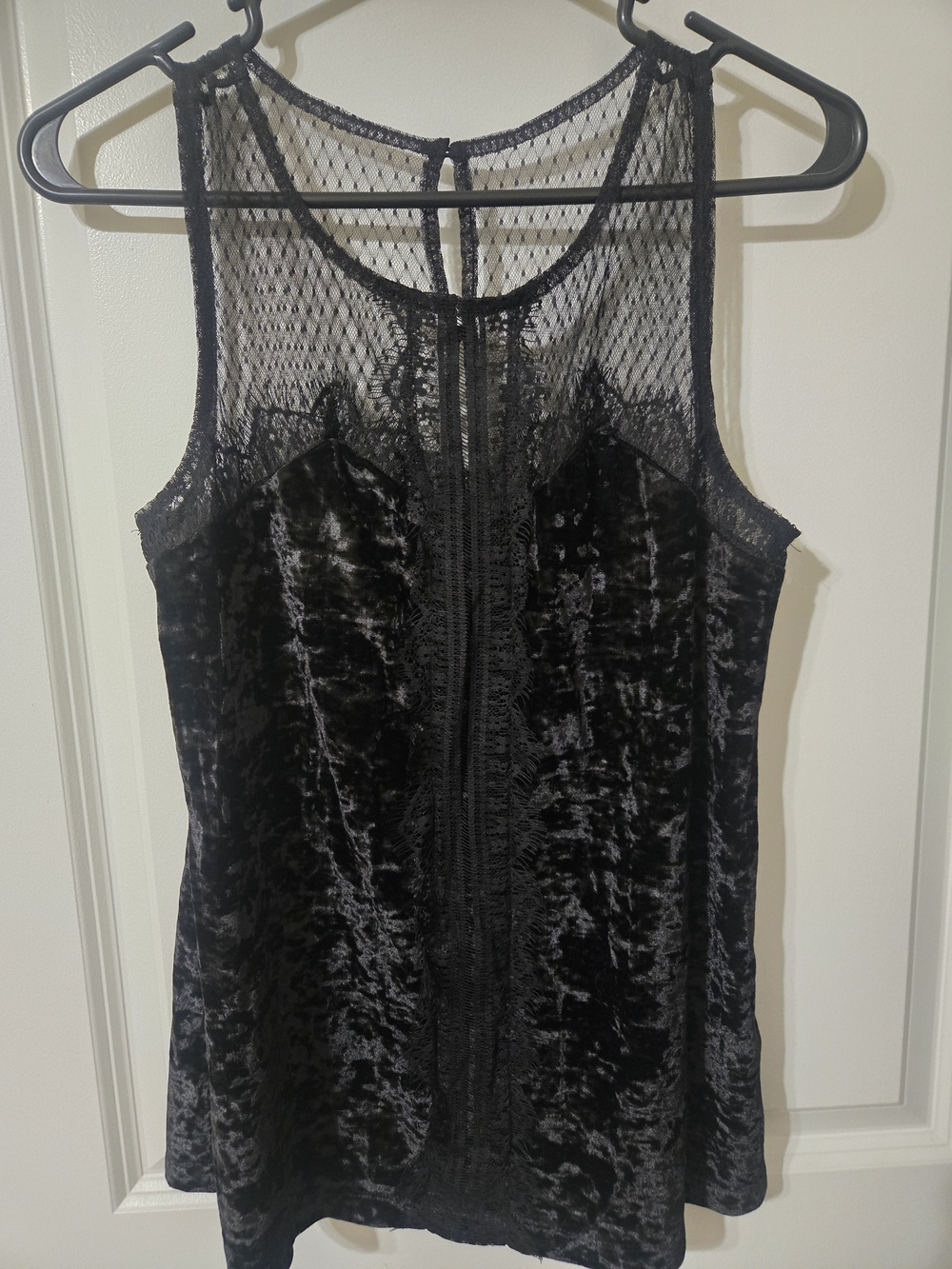 Maurices Black Lace Mesh Tank